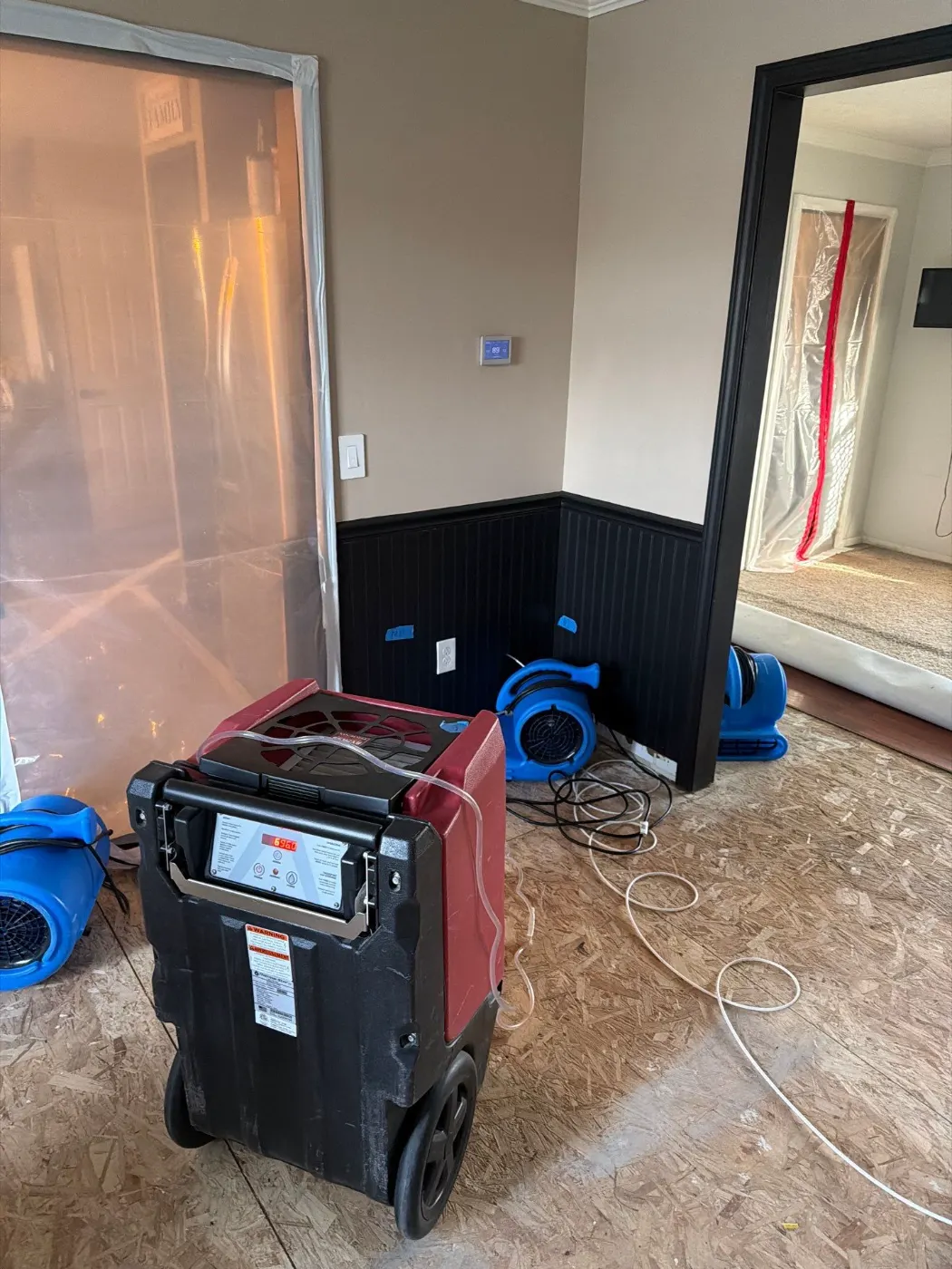 Moisture mapping with thermal imaging in Johnson County, IN
